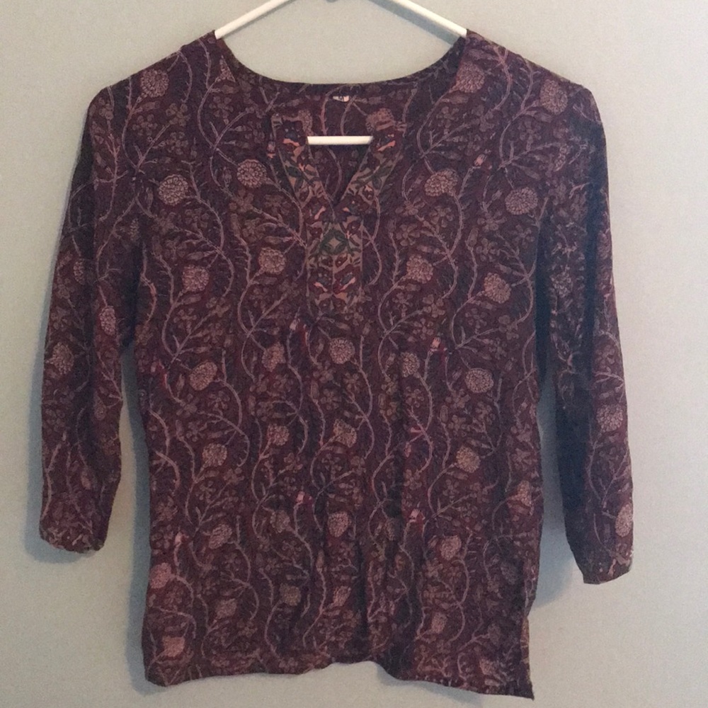 Vintage Floral Blouse